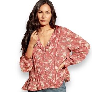 Floral Pink Women's Top
